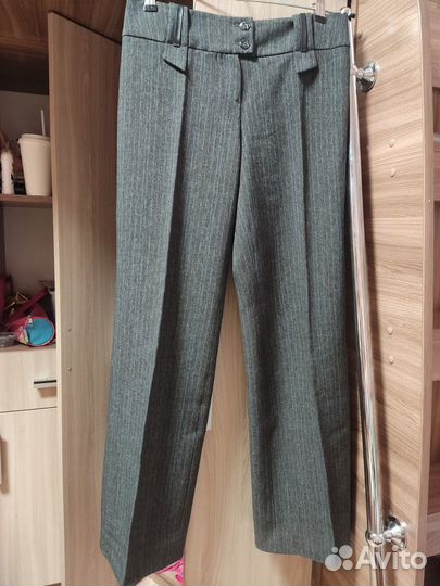 Брюки школьные серые для девочки 152-158