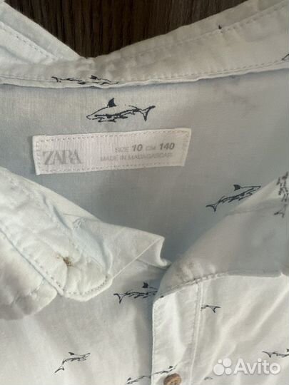 Рубашка Zara на мальчика 140