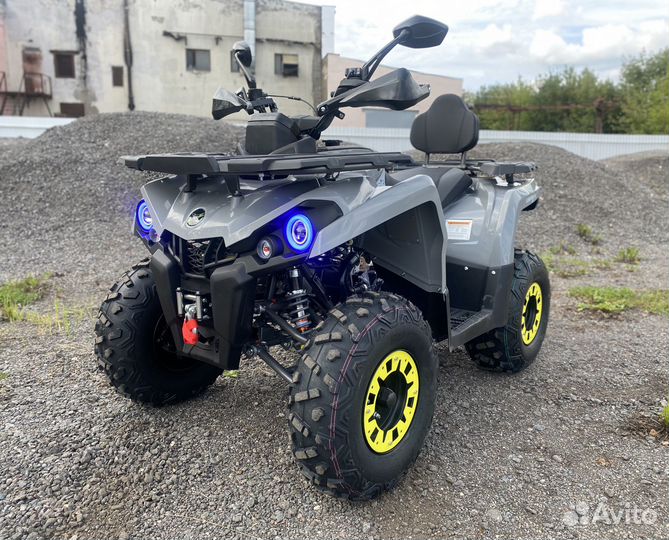 Квадроцикл детский Gladiator F200 Lux серый