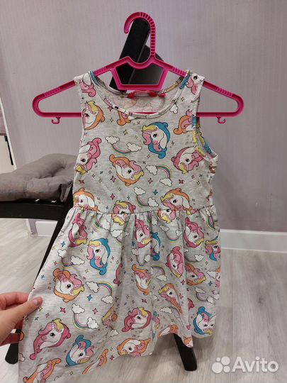 Летнее платье для девочки 116