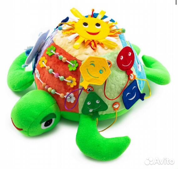 Мягкая развивающая игрушка черепаха