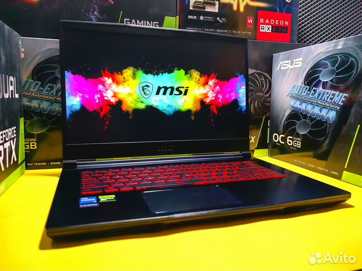 Ноутбук игровой MSI Core i5-11th / RTX 3050