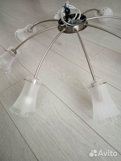 Люстра на 8 плафонов и на 5 плафонов