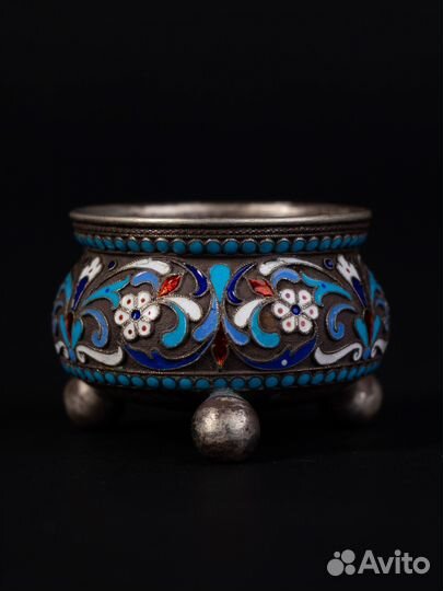 Солонка серебро 84 1896г. Москва