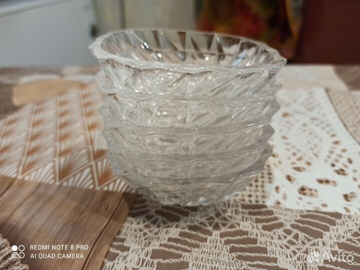 Розетки для варенья ссср(хрусталь)