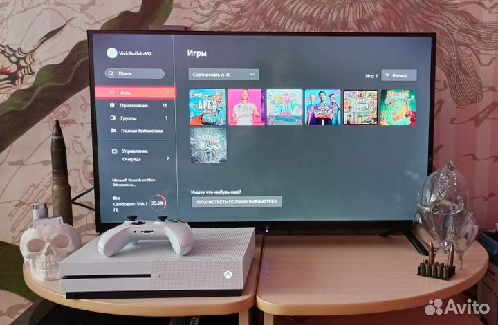 Xbox One s 1tb с играми