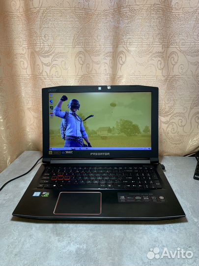 Игровой ноутбук Acer predator i7 8750h / 144hz