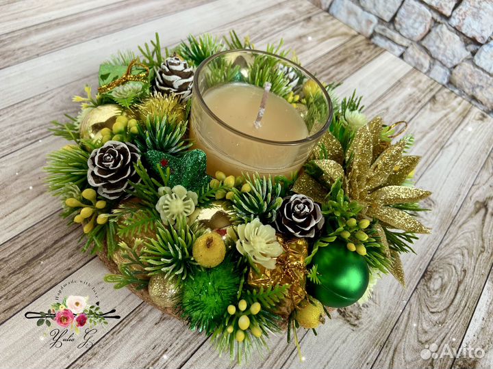 Подсвечник новогодний