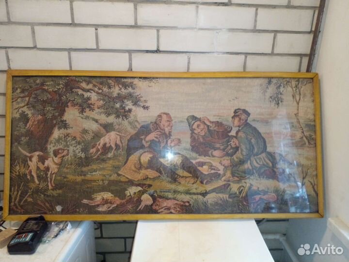 Картина Охотники на привале пр-ва СССР