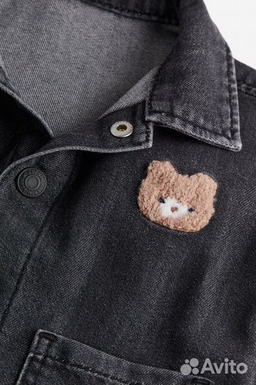 Джинсовая куртка рубашка на девочку 86 92