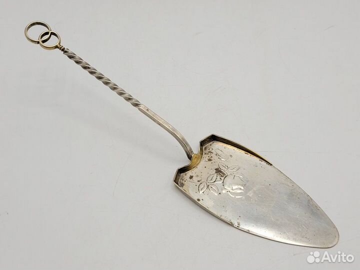 Лопатка для торта серебро 916 Свадебная 73,8 гр