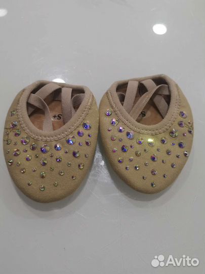 Получешки, полупальцы со стразами