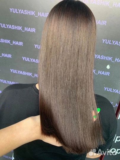 Кератиновое выпрямление волос