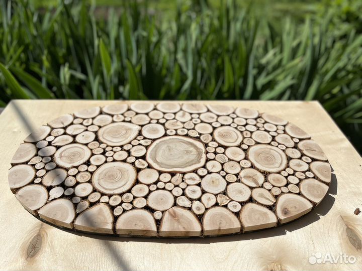 Подставки под горячее из можжевельника