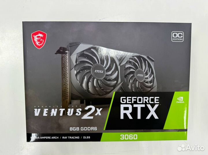 Видеокарта Rtx 3060 12GB New Palit Msi