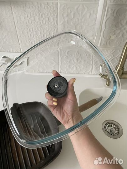 Чугунная сковорода гриль