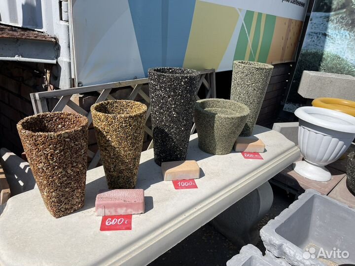 Кашпо из натурального камня