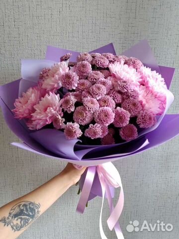 Букет цветов из хризантемы