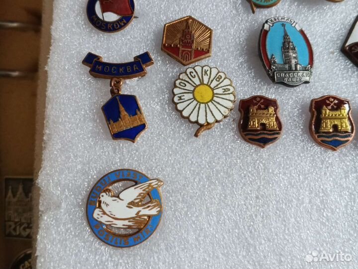 Значки Москва СССР тяжелые