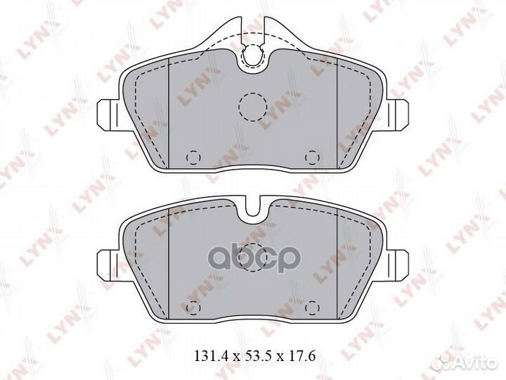 Колодки тормозные дисковые перед BD1429 LYN