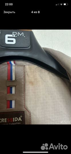 Кожаная куртка мужская 50 52 бу