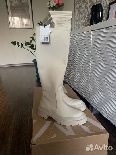 Сапоги zara 37 оригинал новые