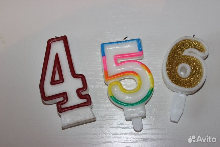 Свечи и свечи цифры