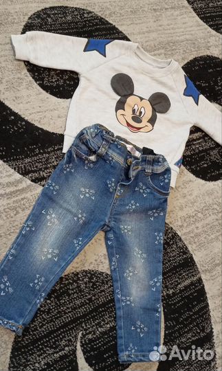 Джинсы для девочки 80.86