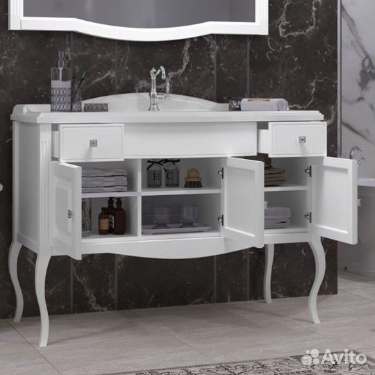 Мебель для ванной Опадирис Лаура 120 белый матовый