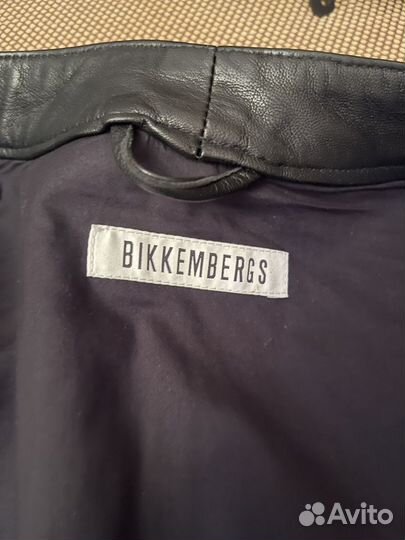 Кожаная куртка мужская 52 54 Bikkembergs