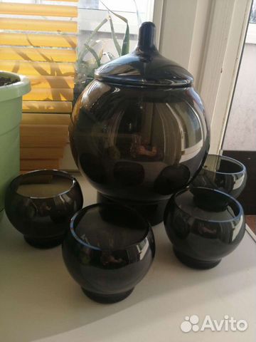 Компотница с бокалами