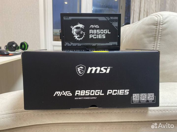 Новый Блок питания MSI MAG A850GL pcie5