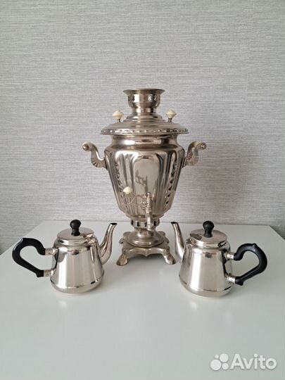Самовар СССР и чайники один лот