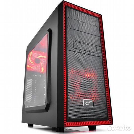 Корпус Deepcool tesseract SW RED black/red ATX
