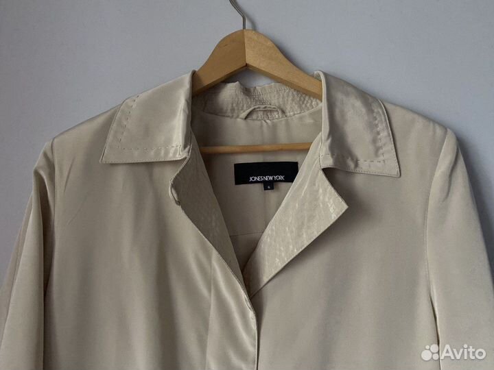 Женский плащ бежевый лёгкий 52-54 макси