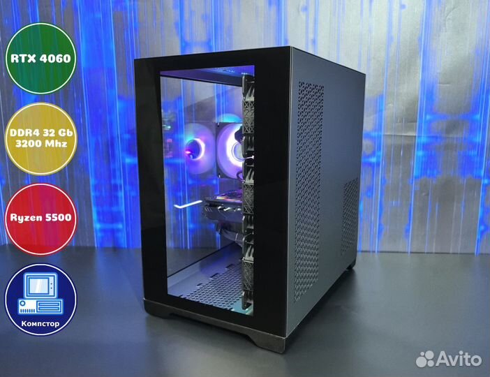 Системный блок AMD5500-RTX4060-32DDR4-IVO18645-A520