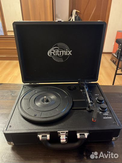 Виниловый проигрыватель ritmix lp-120b