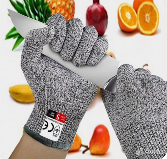 Перчатки защитой от порезов, размер М