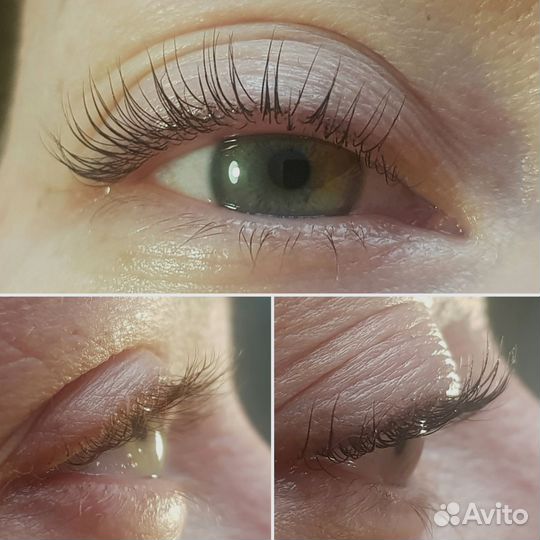 Ламинирование ресниц долговременная укладка бровей