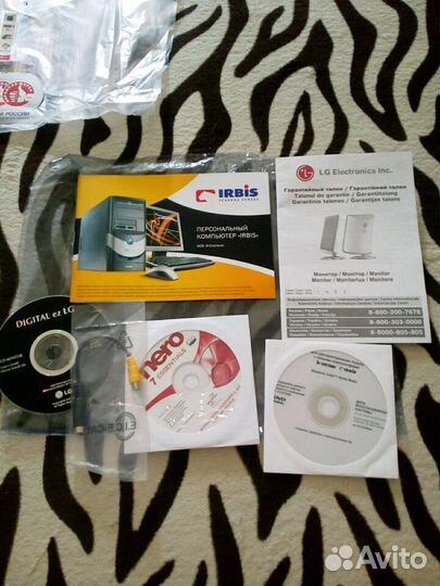 Компьютер,процессор,монитор Irbis,LG
