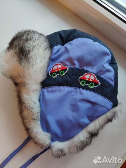 Шапка зимняя для мальчика 48 размер
