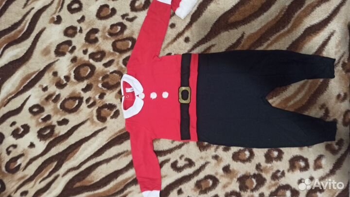 Новогодний костюм Санты для мальчика, размер 92