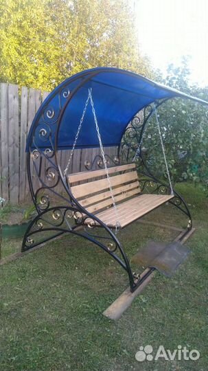 Садовые качели кованные