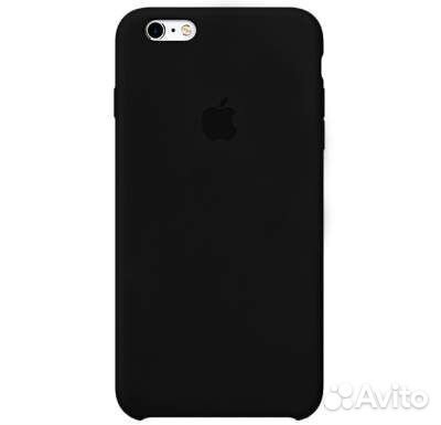 Чехол Apple iPhone 6 / 6s силикон глянец (черный)