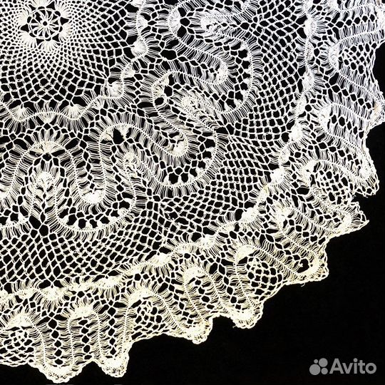 Скатерть круглая 1м винтаж