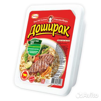 Лапша Доширак со вкусом Говядины 90г Доширак