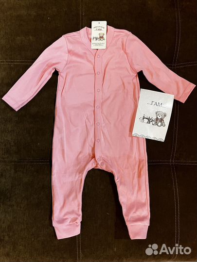 Новые Комбезы 74, носочки 0-3мес, джинсы 6-12мес