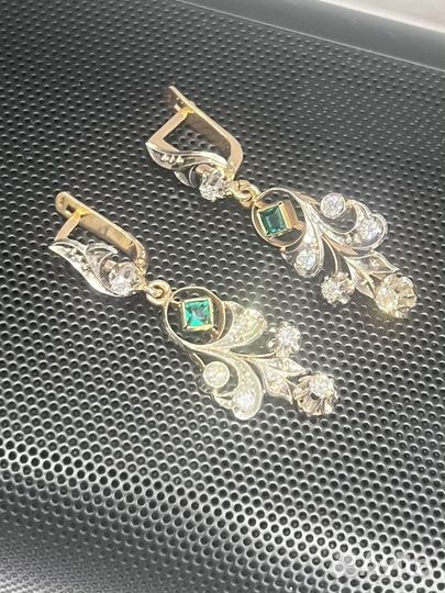 Старозаводские бриллиантовые серьги СССР