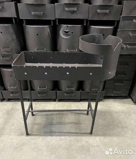 Мангал с печкой для Узбекского казана