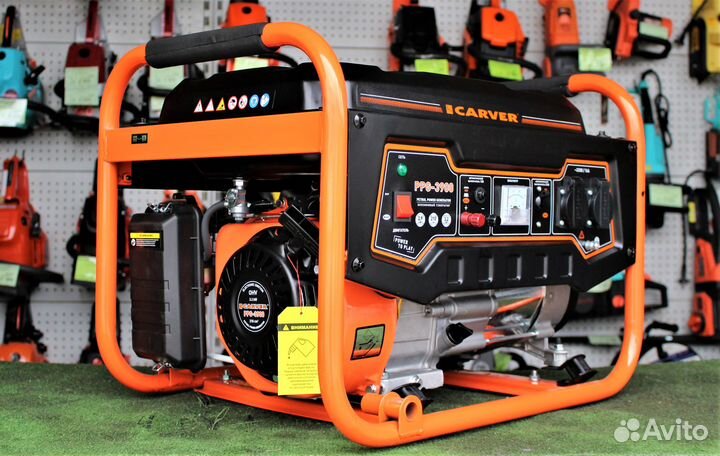 Генератор Бензиновый carver PPG-3900